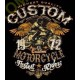 T shirt biker custom bike