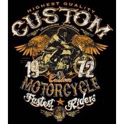 T shirt biker custom bike