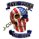 Débardeur homme live free or die