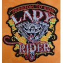 Patch, écusson freedom lady rider