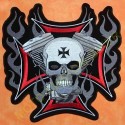 Patch, écusson tête de mort v twin