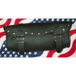 Bagage moto, trousse à outils moto noir cloutée