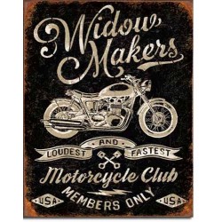 Plaque metal decorative Widow makers