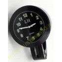 Montre de guidon pour harley et custom noir