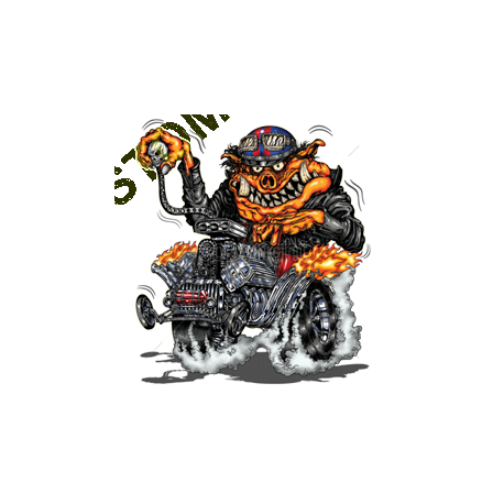 Sweat biker hot rod pig