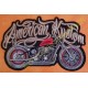 Patch biker, écusson harley american kustom, grand format