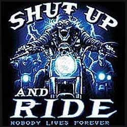 Sweat biker shut up and ride