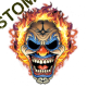 Sweat biker clown flaming