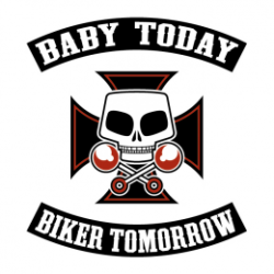 T Shirt enfant baby today biker tomorrow