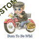 T Shirt enfant boy, born to be wild