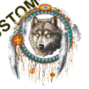 T Shirt enfant dreamcatcher wolf