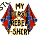 T Shirt enfant my first rebel flag