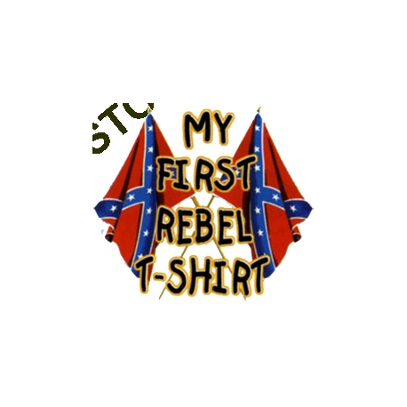 Body baby biker my first rebel flag