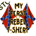 Body baby biker my first rebel flag