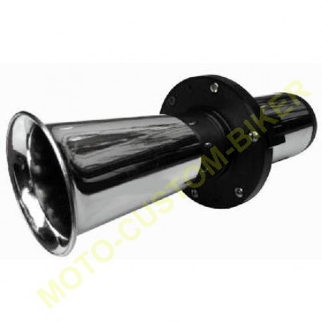 Cache Klaxon Chromé Pour Harley Davidson - Aluminium Billet - Style V Twin/Cam - Compatible 1992-2020