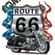 Sweat zippé biker route 66