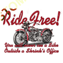 Sweat zippé biker ride free