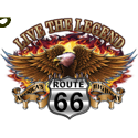 Sweat zippé biker live the legend eagle
