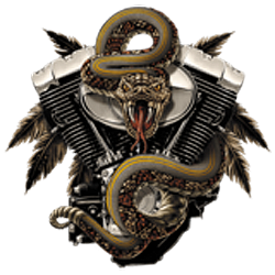 Sweat zippé biker rattlesnake