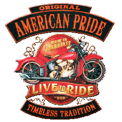 Sweat zippé biker american pride