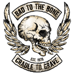 Sweat zippé biker bad to the bone