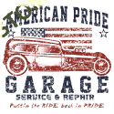 Sweat zippé biker american pride hot rod