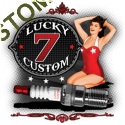 Sweat zippé biker lucky seven