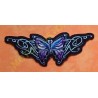 Patch, écusson papillon violet