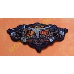 Patch, écusson lady rider buffle