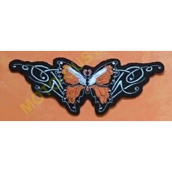 Patch, écusson papillon orange