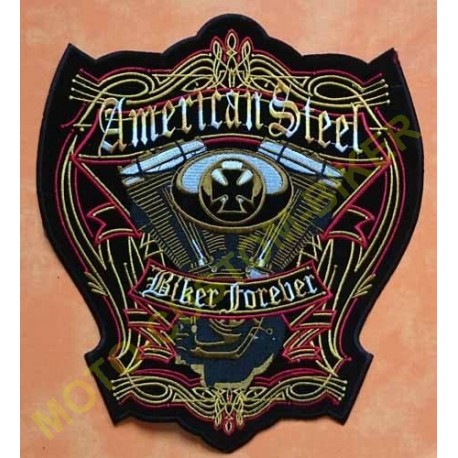 Patch, écusson american steel