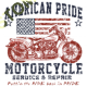 Sweat capuche biker american pride bike