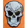 Patch, écusson tête de mort blanche