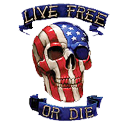 Sweat capuche avec zip live free or die