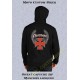 Sweat capuche avec zip croix templier rouge