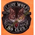 Patch, écusson lone wolf no club