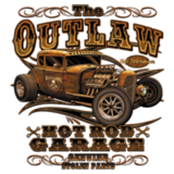 Sweat capuche avec zip biker outlaw