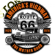 Sweat capuche avec zip hot rod route 66