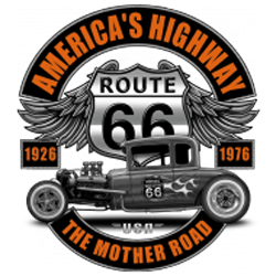 Sweat capuche avec zip hot rod route 66