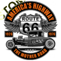 Sweat capuche avec zip hot rod route 66