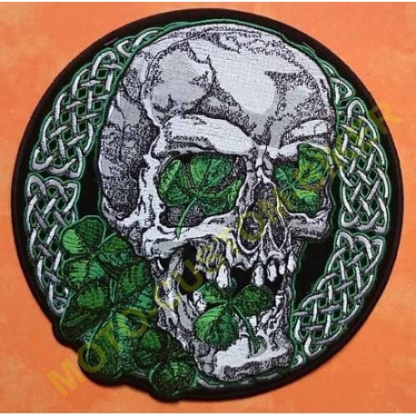 Patch, écusson tête de mort celtique