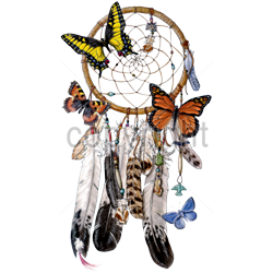 T shirt femme dreamcatcher papillon