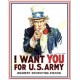 Plaque metal decorative i want you for us army