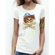 T shirt femme skull and roses.