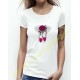 T shirt femme v twin & roses