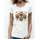 T shirt femme the four skulls