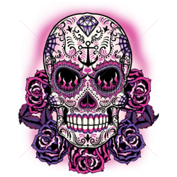 T shirt femme pink sugar skull