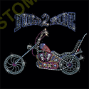 T shirt femme strass built to ride