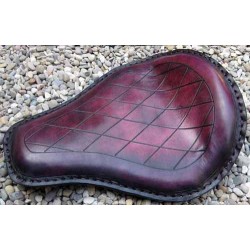 Selle custom rombos bordeaux