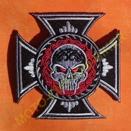 Patch, écusson skull vintage